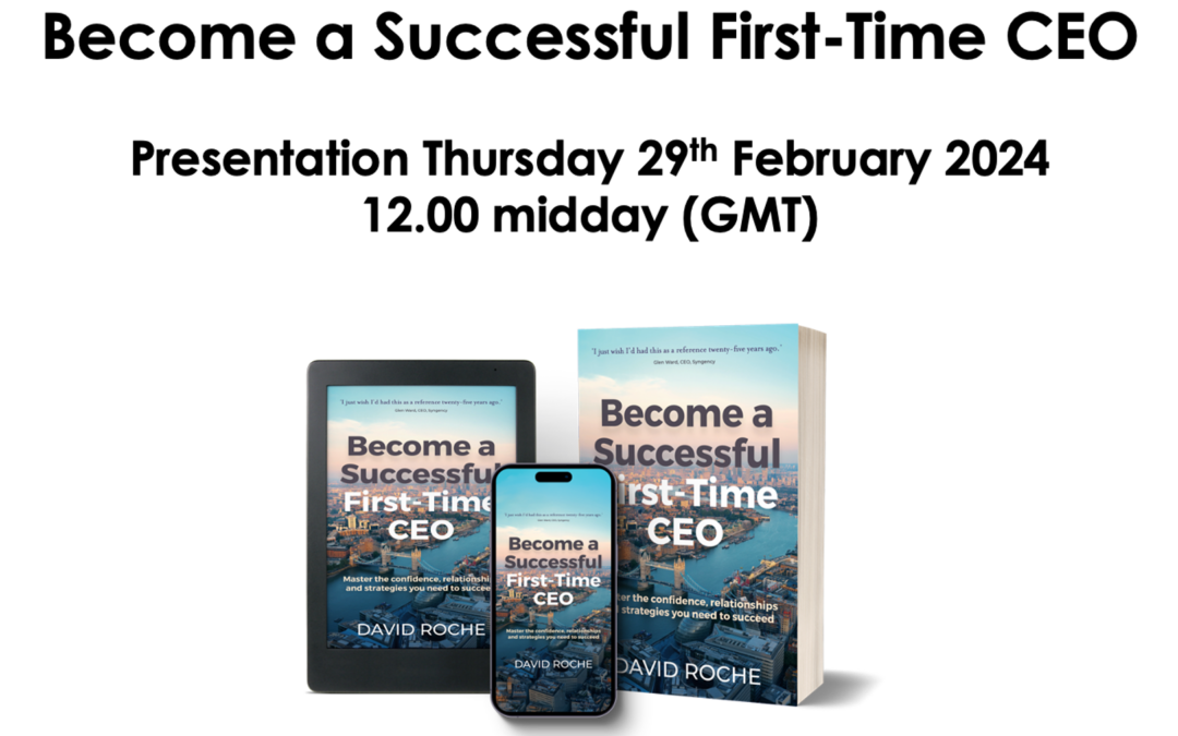 Pre Launch Book Presentation – Become a Successful First-Time CEO